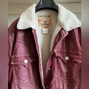 True Religion, Fur cuff and collar. Dead stock, lightly worn, versatile fit.